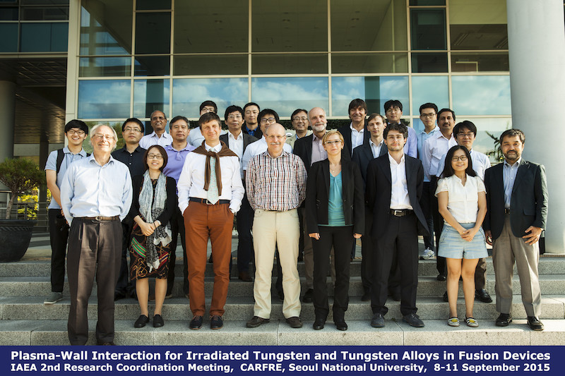 Irradiated Tungsten CRP: RCM2 group photo